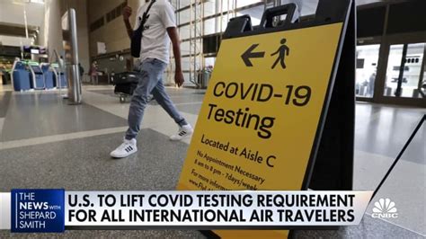 U.S. to drop COVID testing requirement for international travelers 